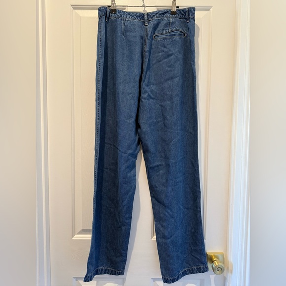 So Blue 100% Lyocell Tencel Blue Jeans Hi Rise Buttery Soft Size 14 - Picture 2 of 11